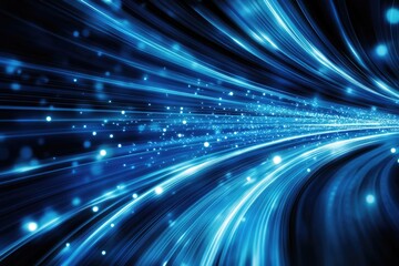 A dark blue and black background with light streaks, great for science fiction or futuristic themed designs