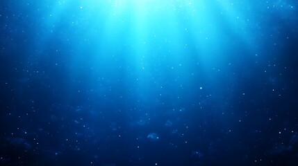 Deep Ocean Sunlight Beams Illuminate Particles
