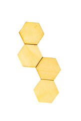 fondo transparente con hexágonos geométricos 
