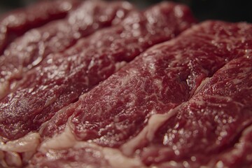 Obraz premium A close-up shot of a piece of cooked meat on a plate, ready to be served