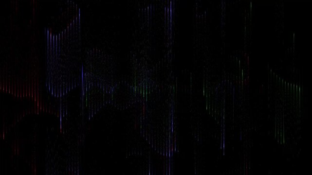 RGB wave noise, abstract background with lines
