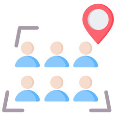 Population Density Flat Icon