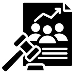 Population Policy Glyph Icon