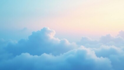 Gentle light blue gradient with a few misty clouds, nature, atmosphere, gradient