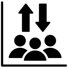 Population Dynamics Glyph Icon