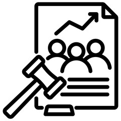 Population Policy Outline Icon