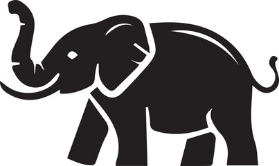 elephant silhouette vector