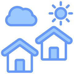 Suburb Blue Icon