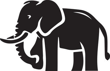 silhouette of elephant