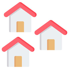 Residential Property Flat Icon