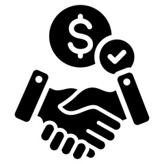 Closing Costs Glyph Icon