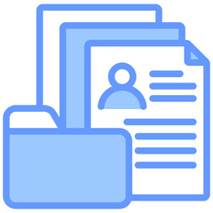 Patient History Blue Icon