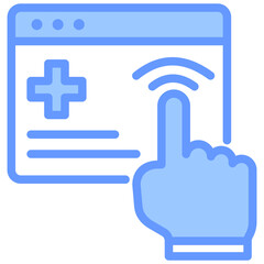 Healthcare Accessibility Blue Icon