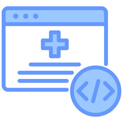 Health App Blue Icon