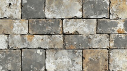 Fototapeta premium Aged Stone Wall Texture - Classic Masonry Pattern