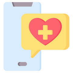 Telemedicine Flat Icon