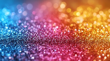 Vibrant glitter soft glowing lights fills background creating festive atmosphere. central area remains clear for overlaying text or design enhancing versatility.