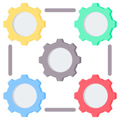 Interoperability Flat Icon