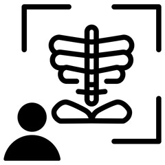 Medical Imaging Glyph Icon