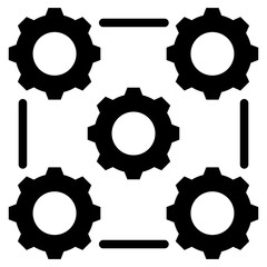 Interoperability Glyph Icon