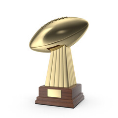 3d Isolated Football Trophy