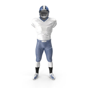 3d Isolated Football Player Silohette