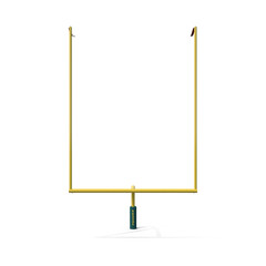 3d Isolated Football Field Goal Post © Amy Esposito