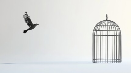 Bird Taking Flight: Freedom and Liberation