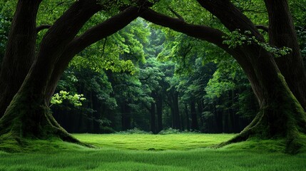 Naklejka premium Enchanted Forest Path