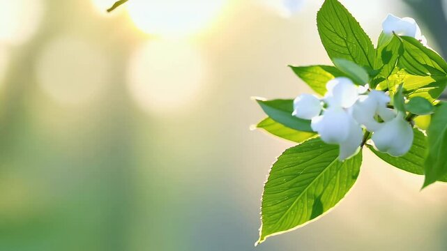 sophisticated springtime photo slideshow featuring soft transitions between floral images highlighting blooming lilacs and the first tender buds appearing on the trees