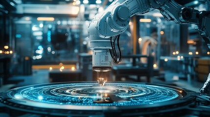 Robotic Arm and Futuristic Interface: Innovation in Technology