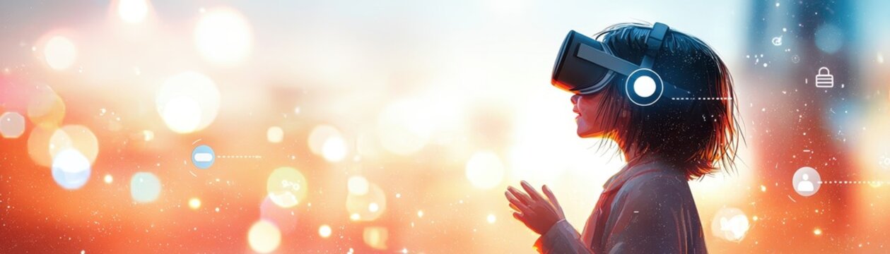 Generation Alpha Engaging in VR Chats with Friends in an Urban Outdoor Setting