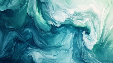Obraz premium smooth abstract background with flowing blue and green hues, high detail, artistic and calming, dynamic and sleek, modern and inviting design