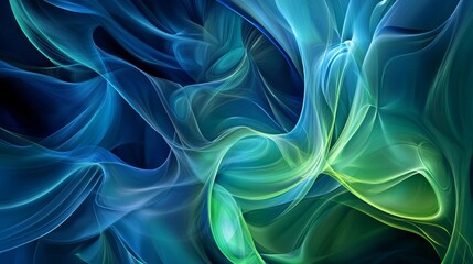Obraz premium smooth abstract background with gradient blue and green hues, soft and elegant, high detail, calming and vibrant, modern and artistic design