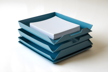 A 3D rendering of an organizer isolated on white background PNG used for office work