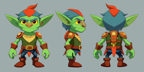 Naklejka premium Cute cartoon parrots illustration on a white background