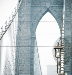 Fototapeta premium arch of Brooklyn Bridge, New York