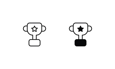 Award icons set vector stock illustration