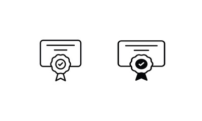 Bachelor icons set vector stock illustration
