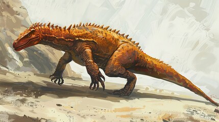 Fototapeta premium dinosaur concept reptiles animals people