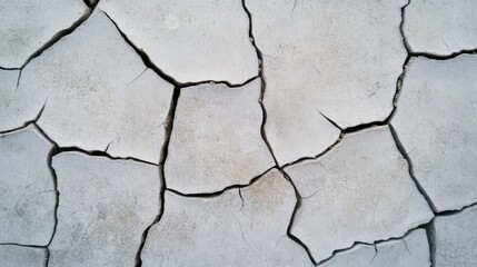 Obraz premium Cracked dry earth, arid land, drought texture.