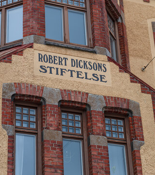 Gothenburg, Sweden - January 05 2025: Exterior of Robert Dicksons Stiftelse.