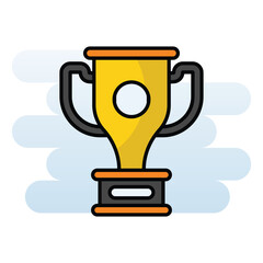 Trophy vector icon
