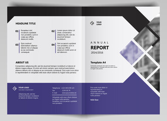 Cover design annual report,vector template brochures, flyers, presentations, leaflet, magazine a4 size. Purple and black abstract background