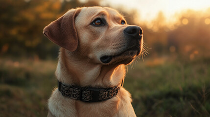 Close-up photo on a dog's face