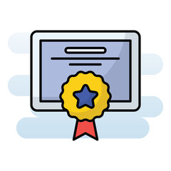 Award vector icon