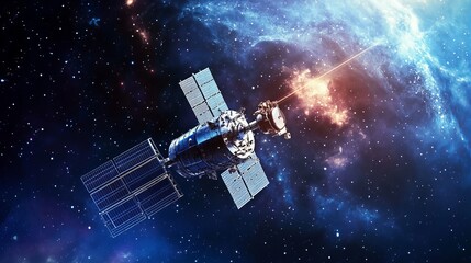 An advanced space telescope observatory with deep space exploration capabilities and astronomical discoveries, Cosmic style, photo of