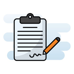 Contract vector icon