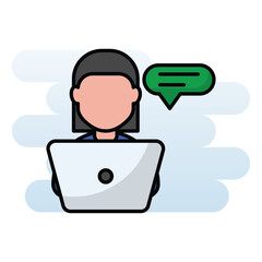 Employee vector icon