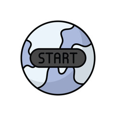 Start vector icon